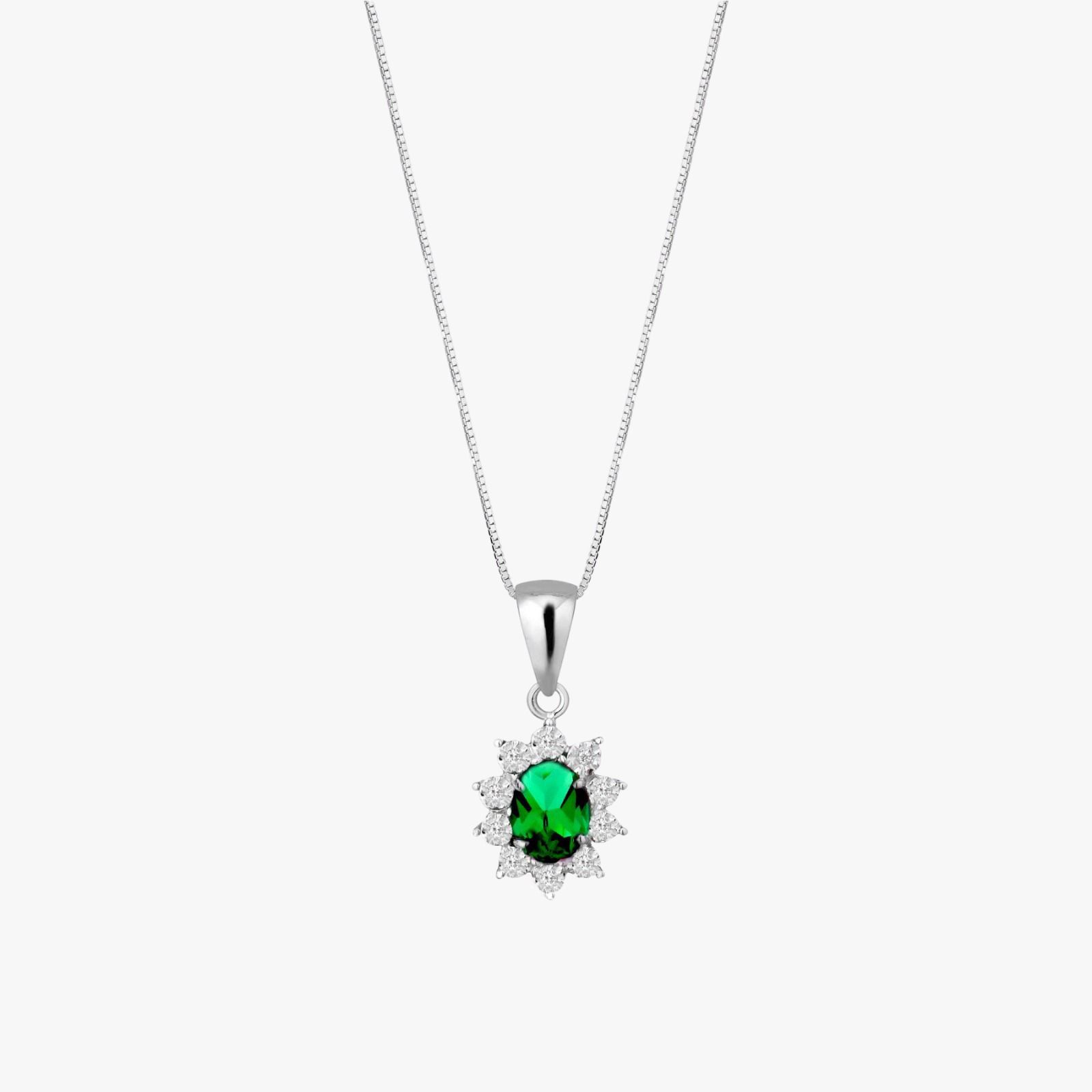 pendente con smeraldo