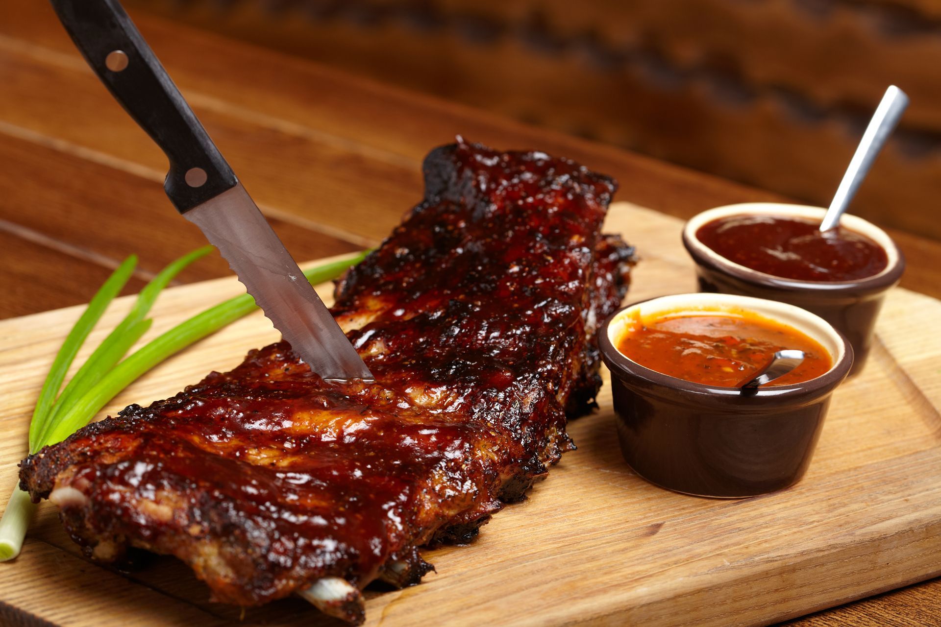 Barbecue ribs with sauce