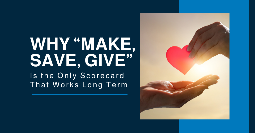 One hand passing a red heart to another against a warm glowing background, symbolizing generosity and giving.