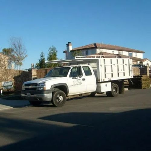 Service Truck — Riverside, CA — Paz Landscape and Concrete Service Truck — Riverside, CA — Paz Landscape and Concrete