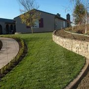 Lawn and Retaining Wall — Riverside, CA — Paz Landscape and Concrete Lawn and Retaining Wall — Riverside, CA — Paz Landscape and Concrete