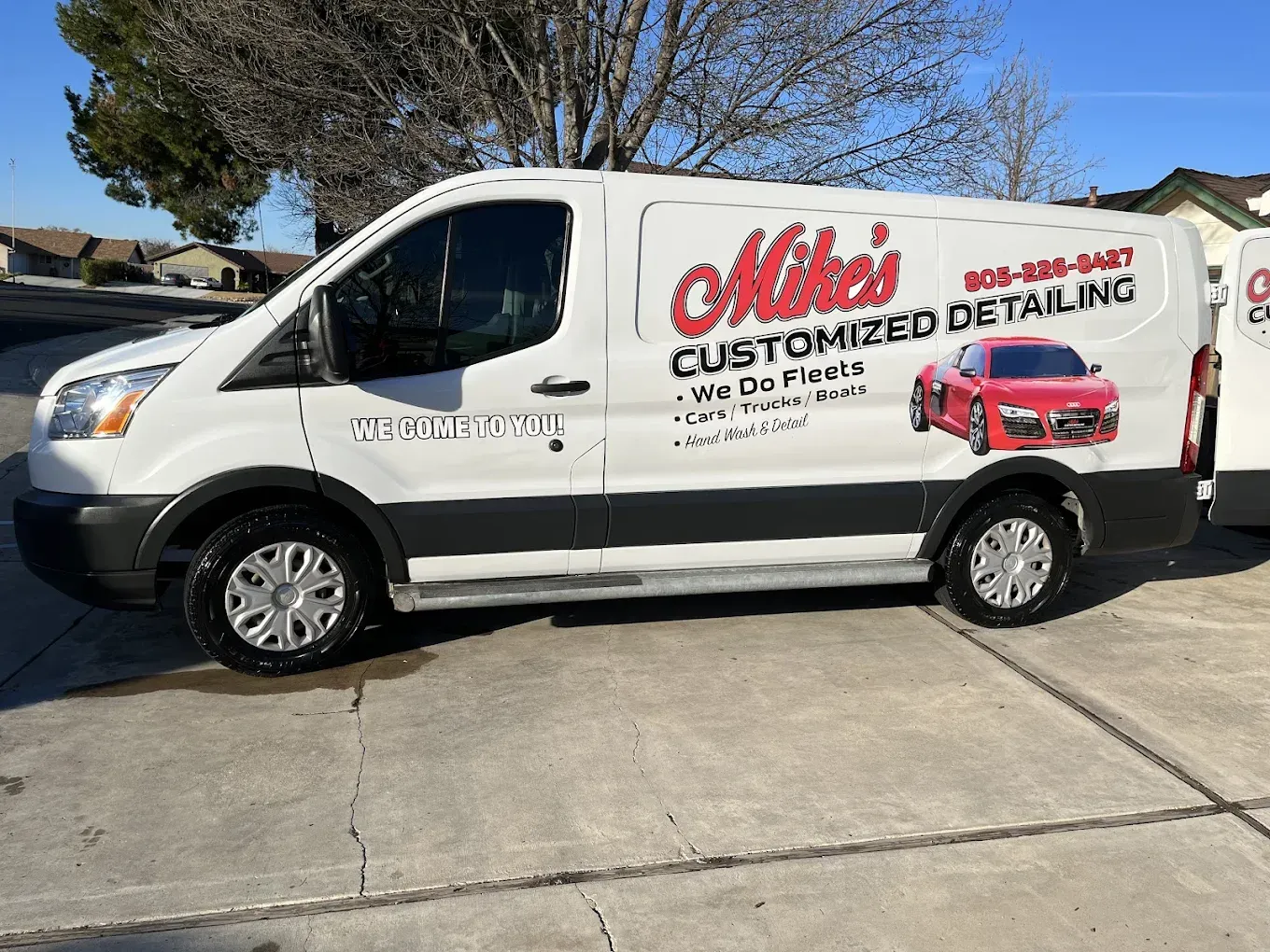 White van with 
