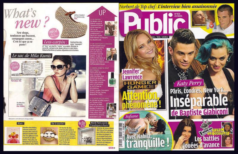 La couverture avant et arrière d'un magazine appelé public