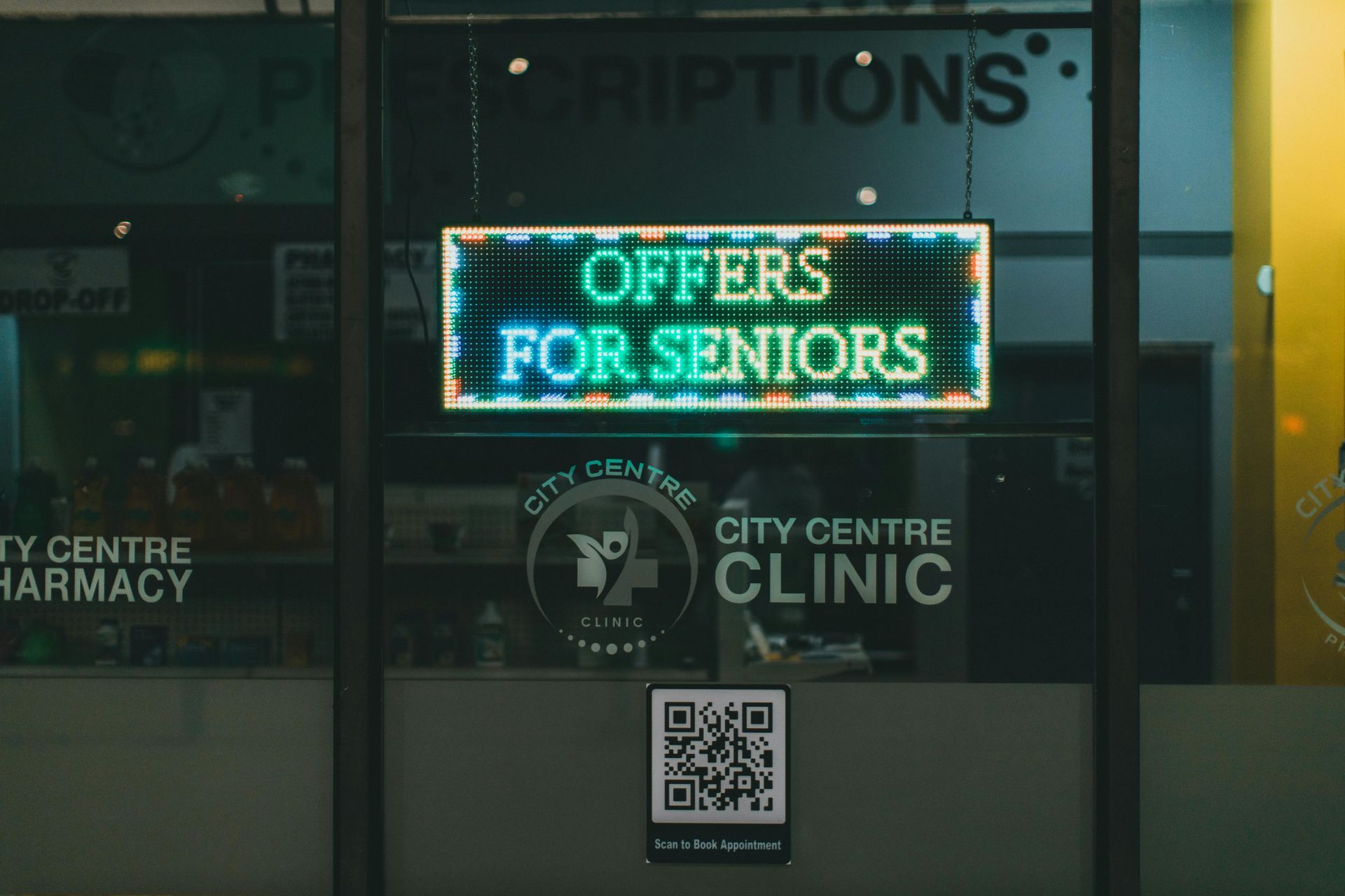 Sign at City Centre Clinic: