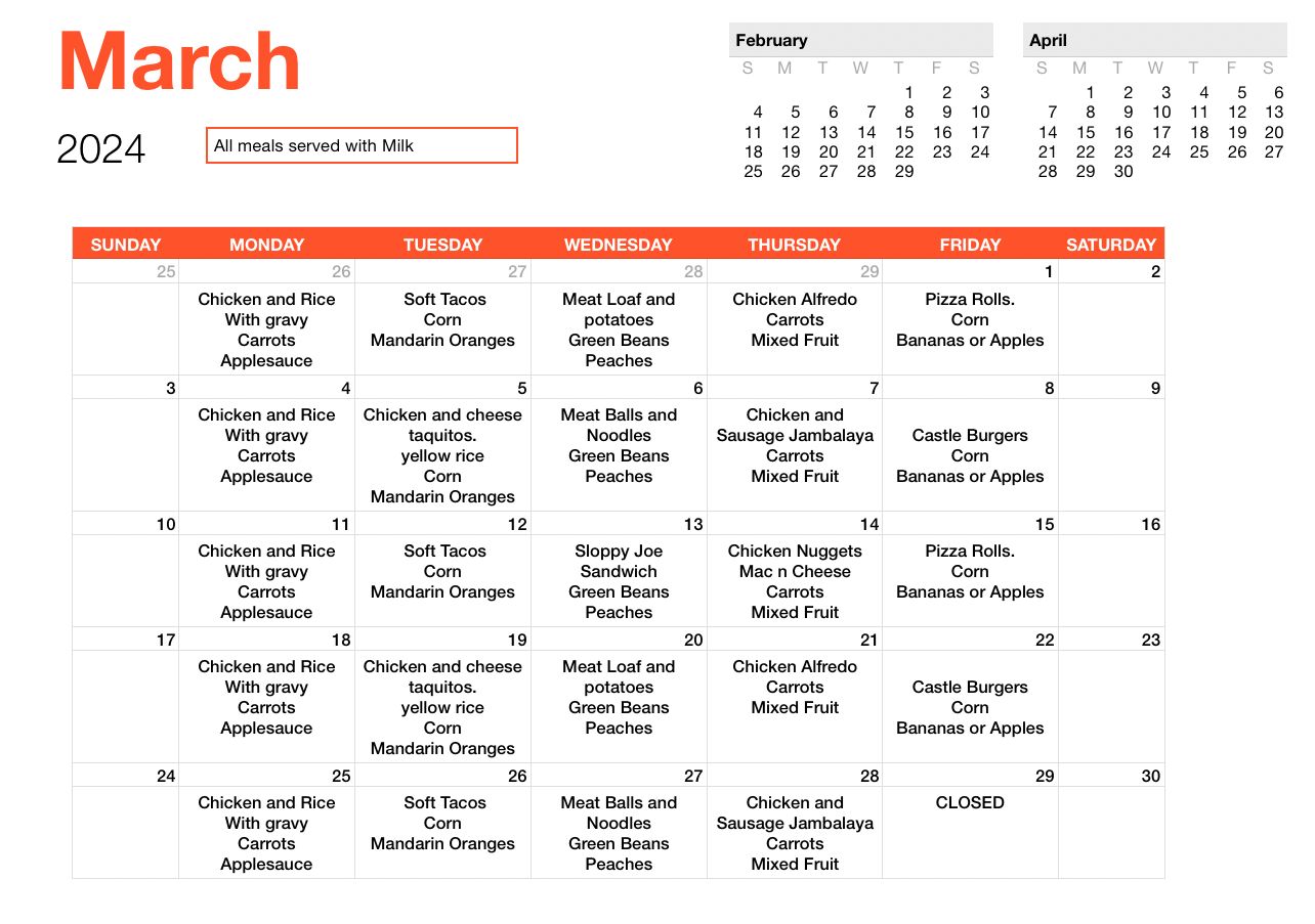a calendar for march 2024 is shown on a white background