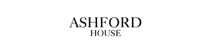 The logo for ashford house is on a white background.