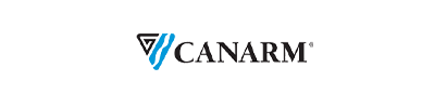 A canarm logo on a white background