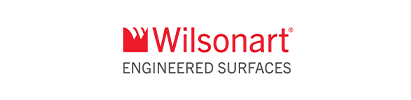 Wilsonart engineered surfaces logo on a white background