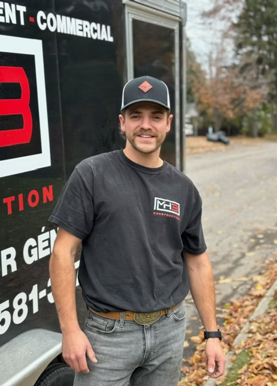 Une photo de Jérôme Morissette, un des fondateurs de MH3 Construction
