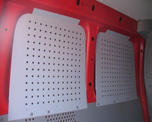 Pannellature in alluminio bianco e rosso