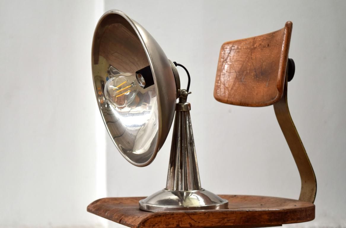 Schreibtischlampe Antik Metall Shabby Loft Werkstattlampe Vintage Tischlampe Alt