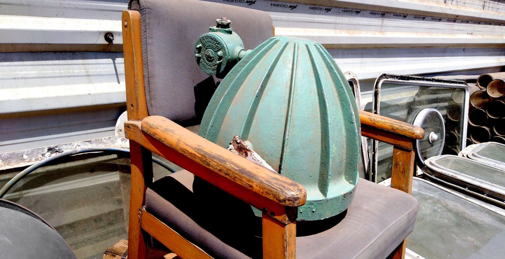 antike EOW Lampe Zitronenpresse