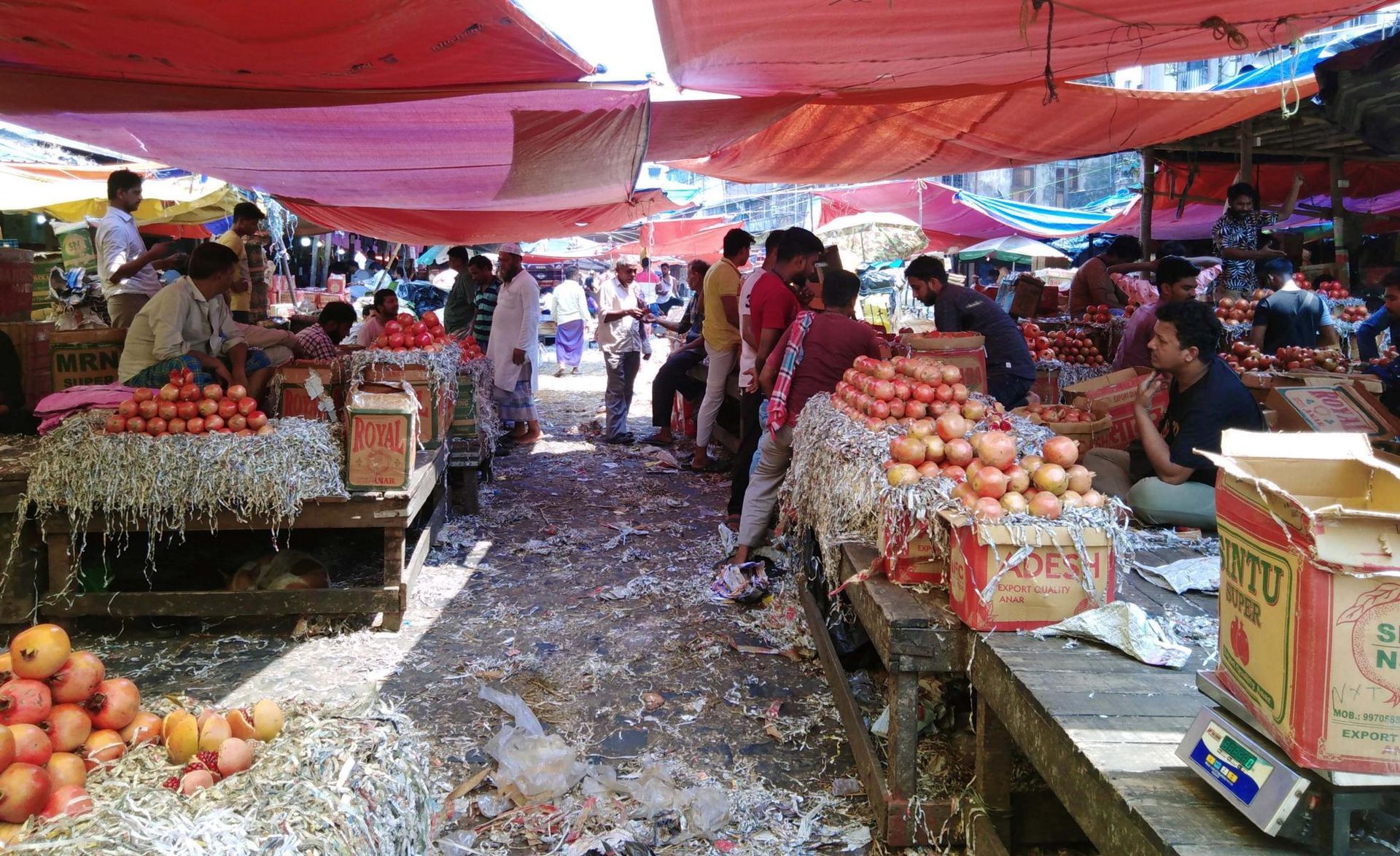 Marktgang im Kalkutta Mechhua Frucht Markt