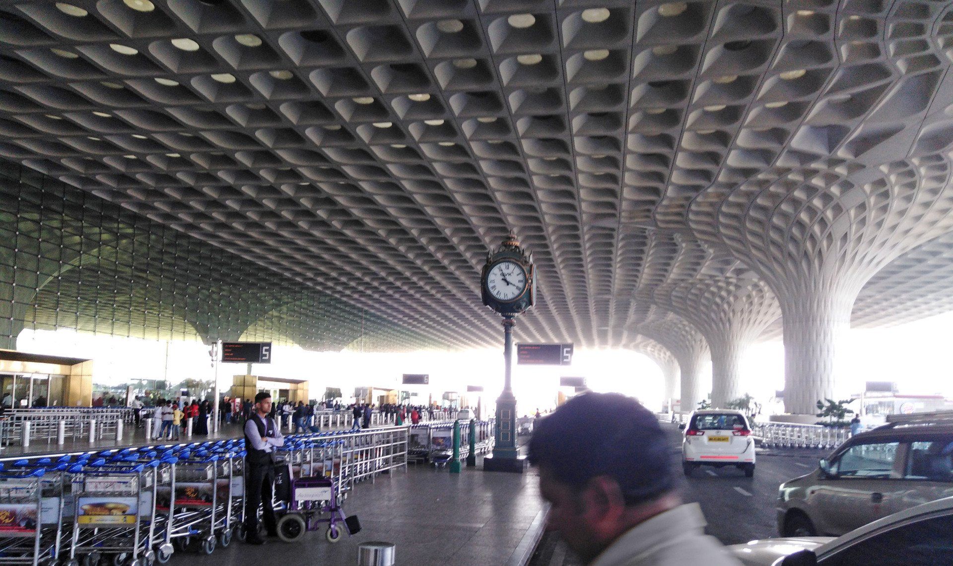 Mumbai Airport Clock Bombay Flughafen Standuhr Antik