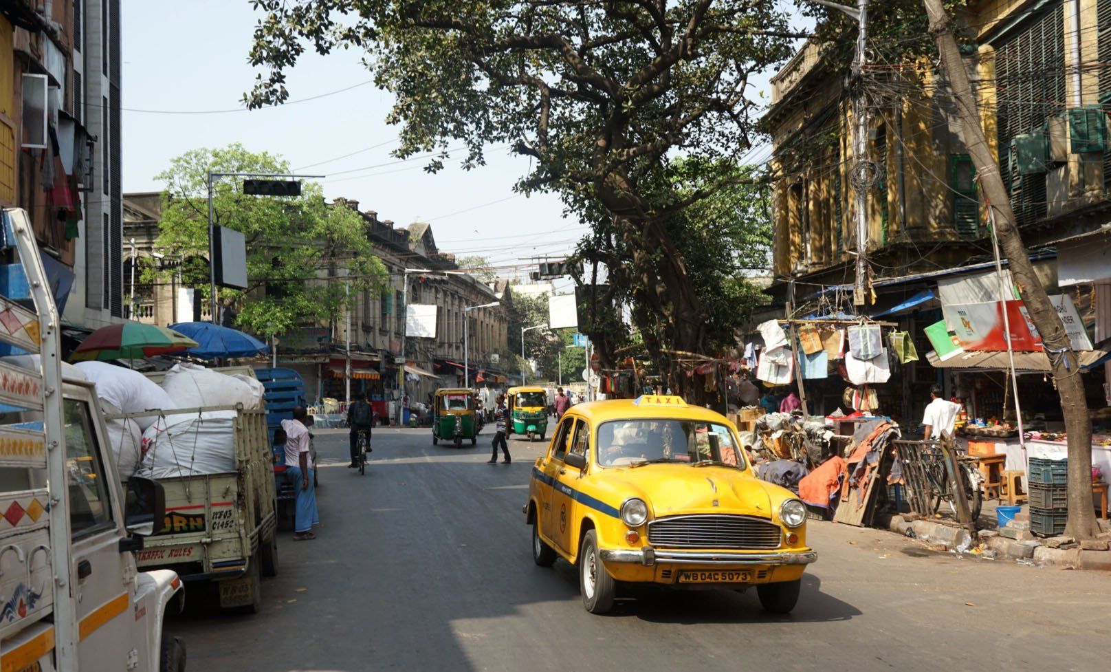 Kalkutta Taxi Yellow Cap Calcutta Ambassador Kolkata