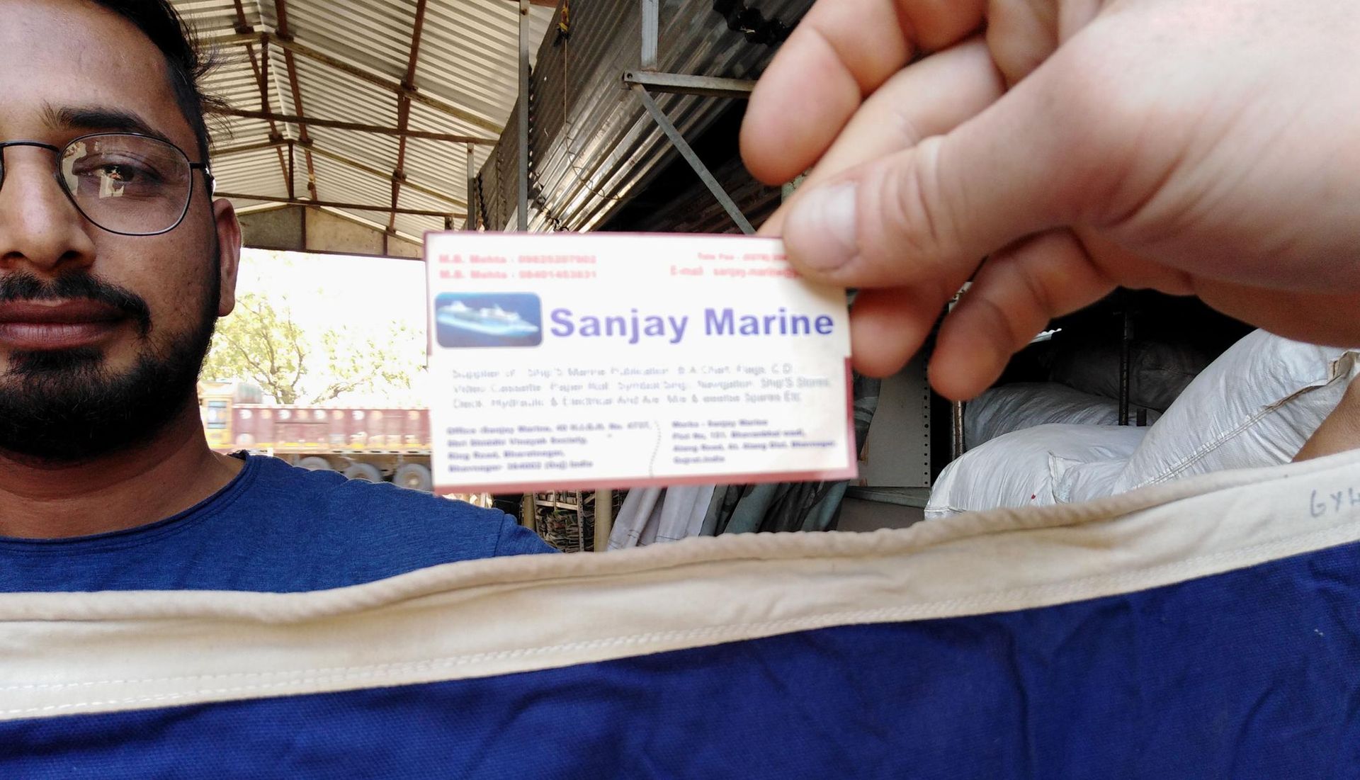 Visitenkarte von Sanjay Marine aus Alang