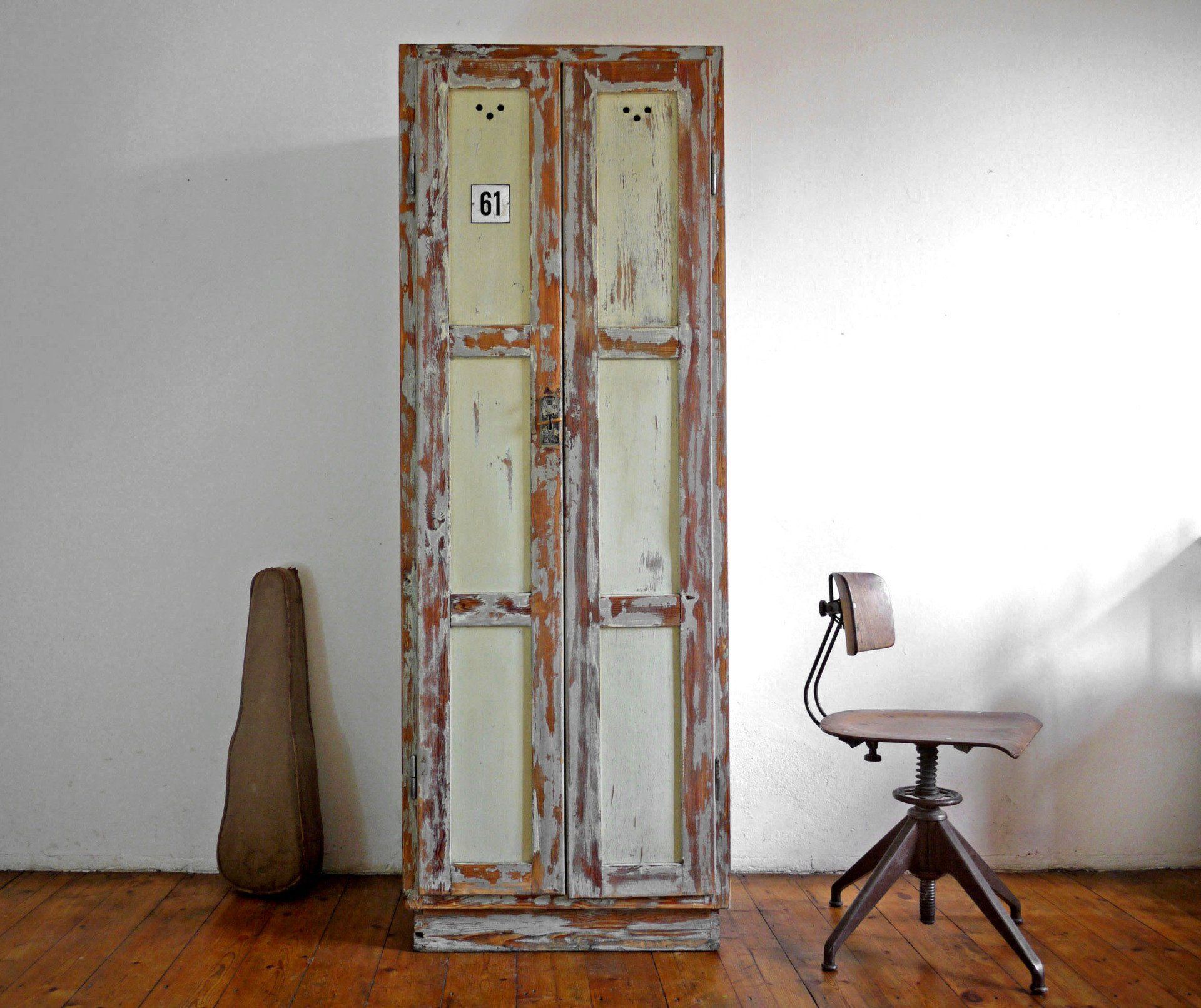 Alt Antik Spind Holz Shabby