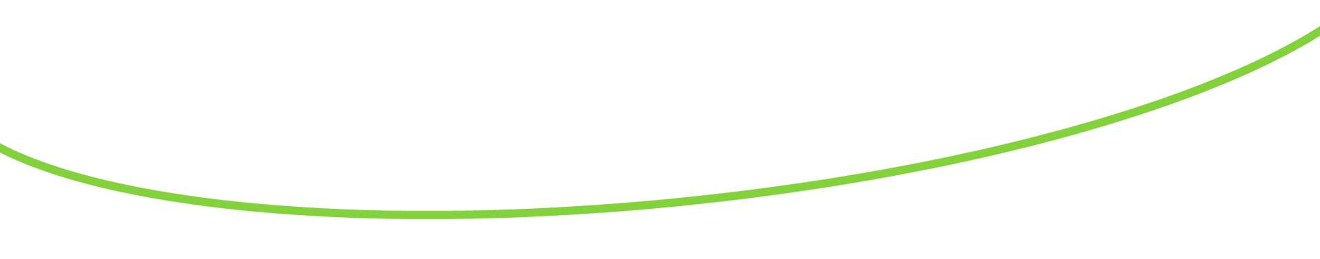 A green curved line.