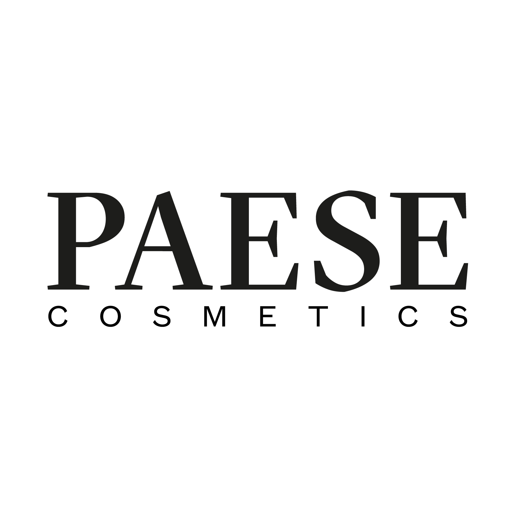 un logo per paese cosmetics su sfondo bianco