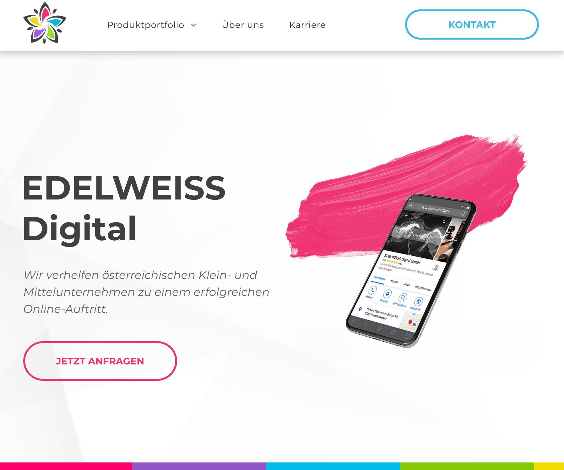 Startseite der Online Marketing Agentur EDELWEISS Digital Startseite der Online Marketing Agentur EDELWEISS Digital