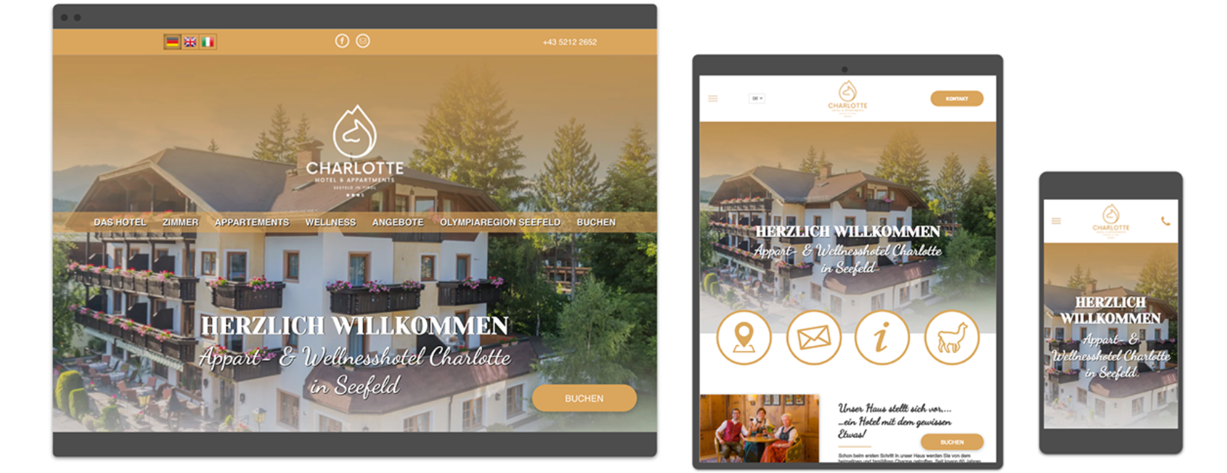 Website Desktop, Tablet und Mobile Website Desktop, Tablet und Mobile