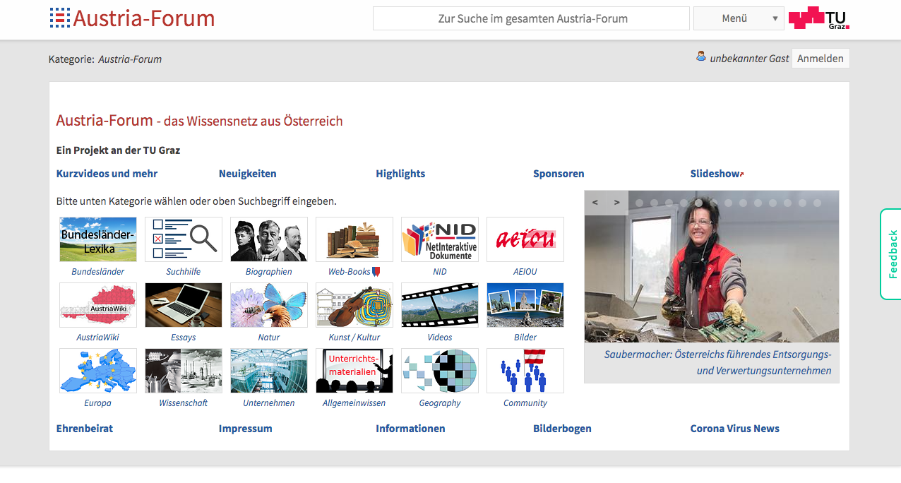 Beispiel einer Forum-Seite