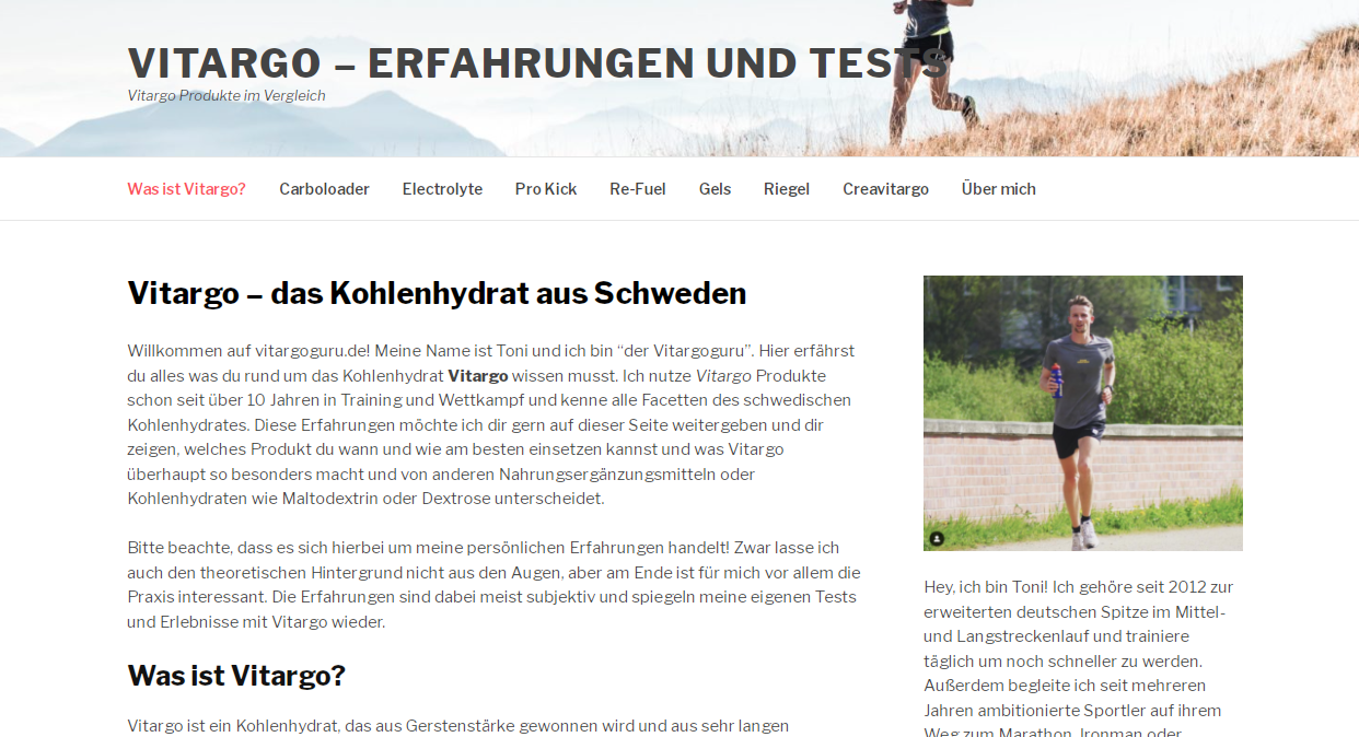 Beispiel einer Nischenwebsite