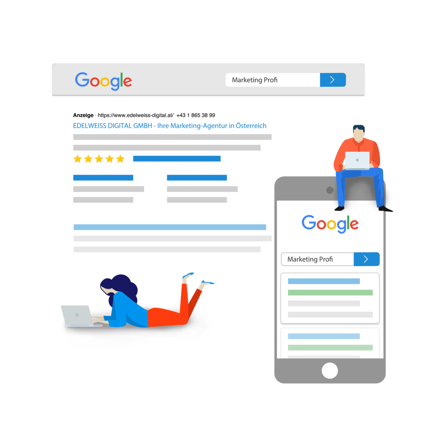 Textanzeigen in der Google-Suche