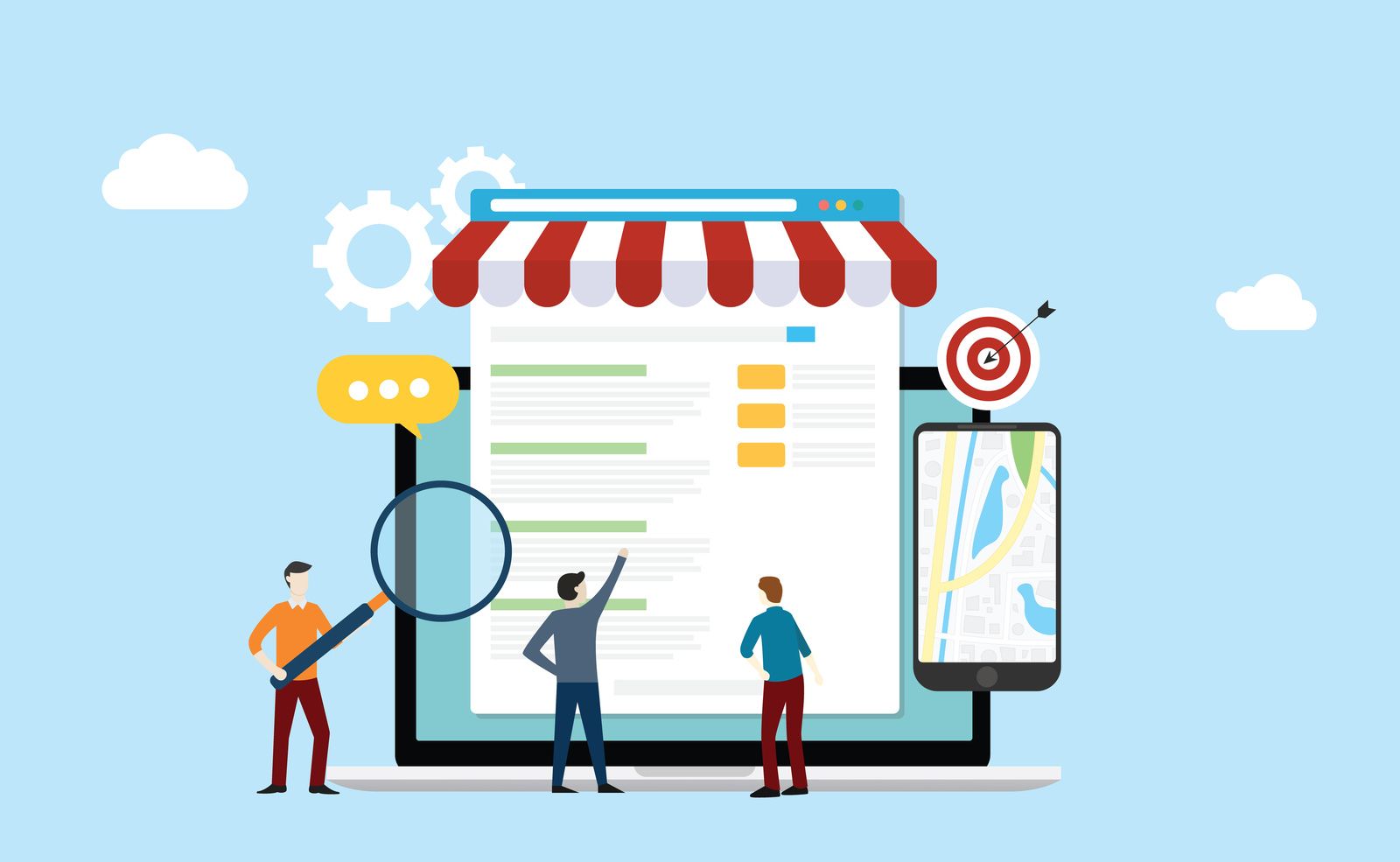 KMU optimiert seine Online-Präsenz mit Local SEO und dem Firmendaten Manager.