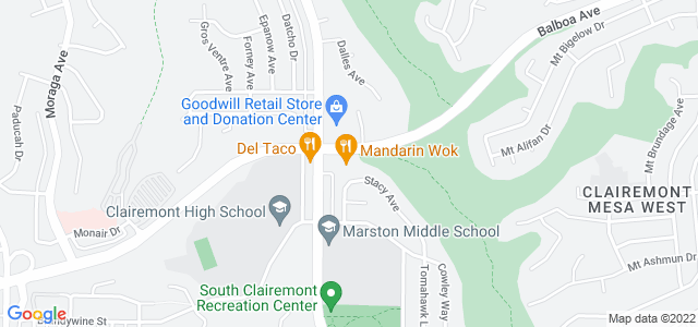 Map of business location