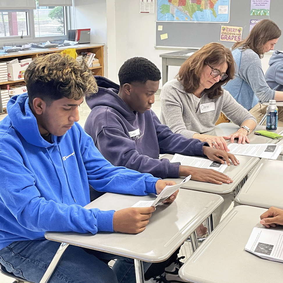 Team Reads Program at Destination: College Student-Athletes take part in the Team Reads program at Destination: College