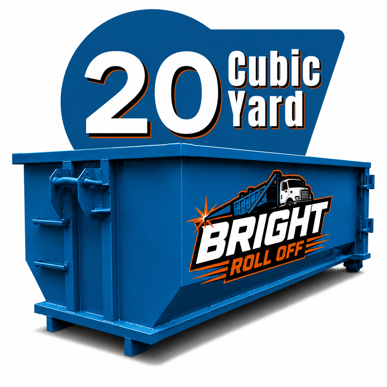 20 Yard Bright Roll Off Dumpster