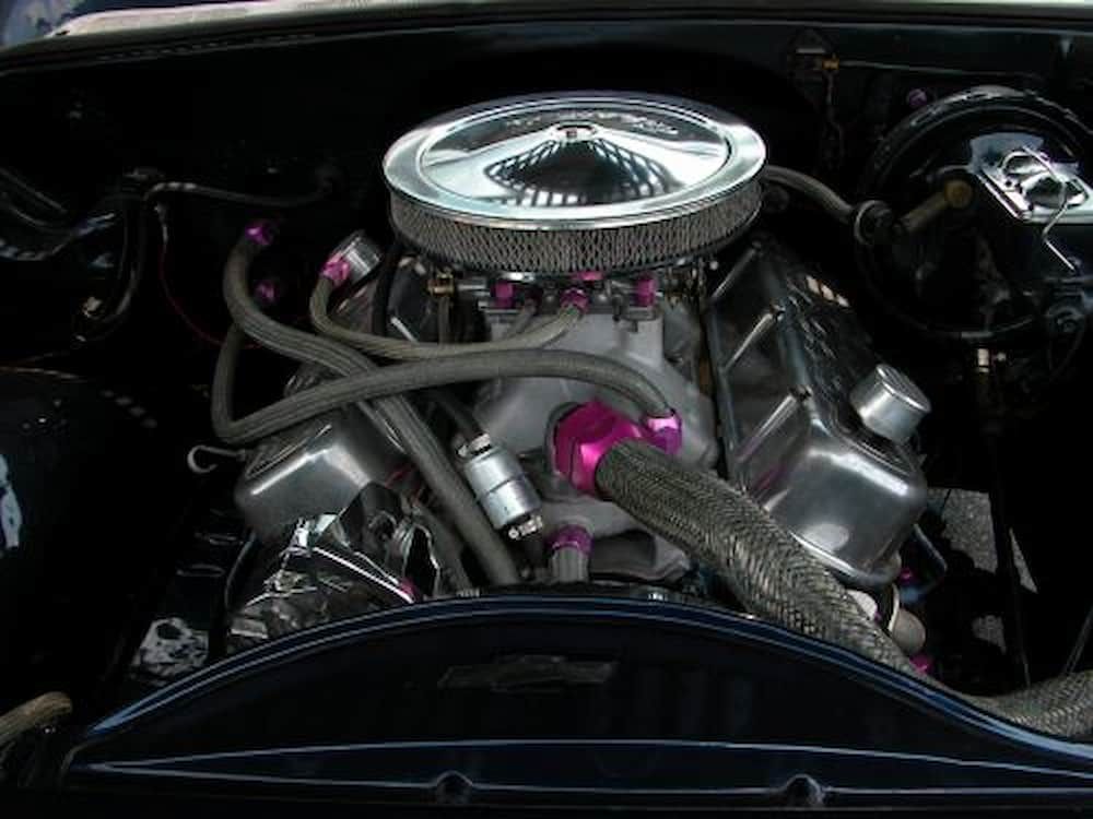 A Close Up Of A Car Engine With A Chrome Air Filter — Wayne Devlin Mechanical In Bundaberg Central, QLD