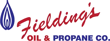 Fielding's Oil & Propane Co. logo in red, blue, and purple with a flame icon