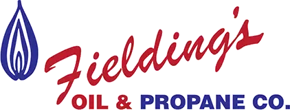 Fielding's Oil & Propane Co. logo in red, blue, and purple with a flame icon