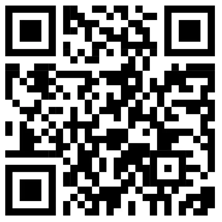 Black-and-white QR code on a plain white background