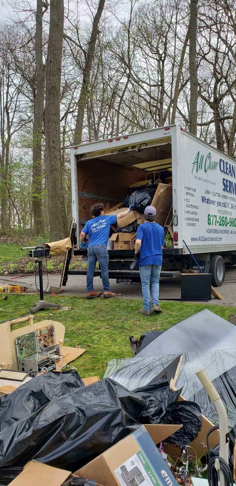 Hauling Junk Truck — Chicago, Suburbs, & Northwest Indiana — All Clear Clean Out & Junk Removal Services