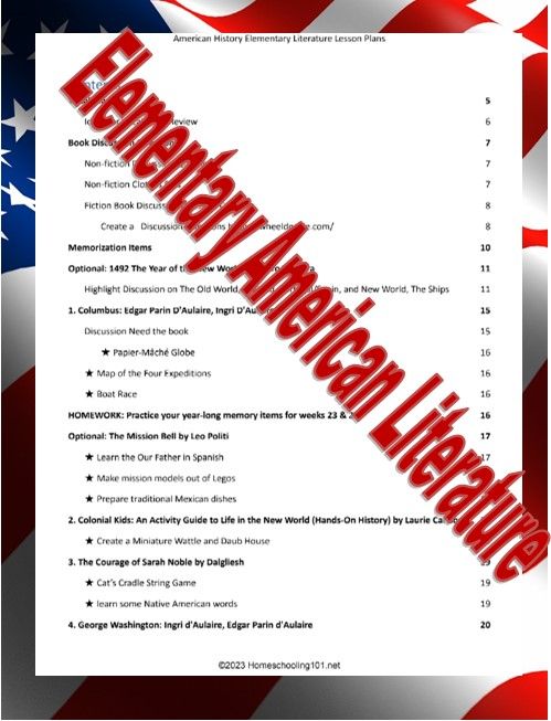 Red and blue abstract flyer with tilted text “Elemental Nymph: … Literature” over a white document page