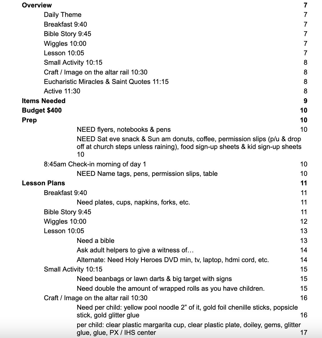 Blurry black-and-white text document with headings and bullet points on a white page.