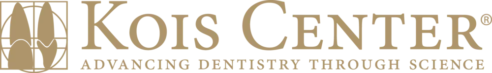 Kois Center logo with a stylized tooth icon and the text