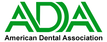 Green logo with the letters ADA and the text American Dental Association underneath.