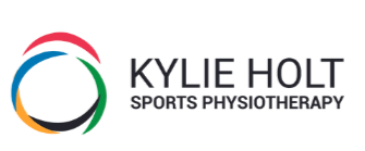 A logo for kylie holt sports physiotherapy