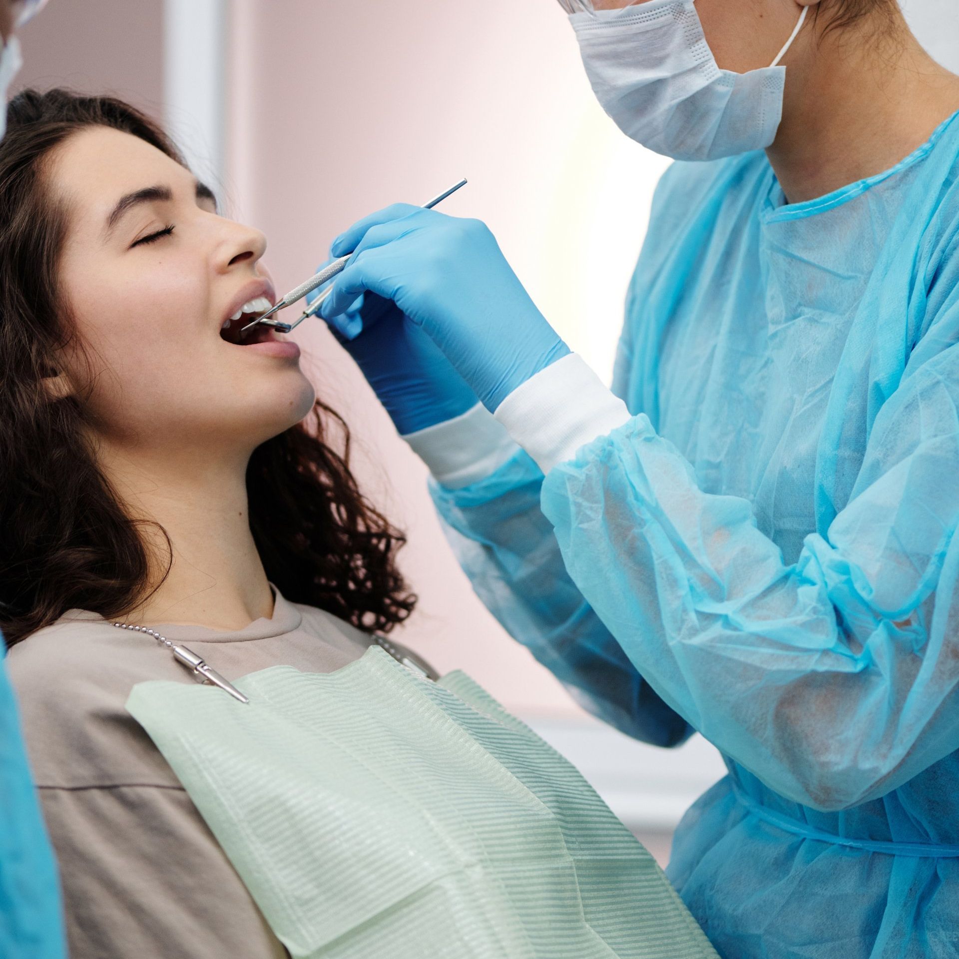 dentist and patient