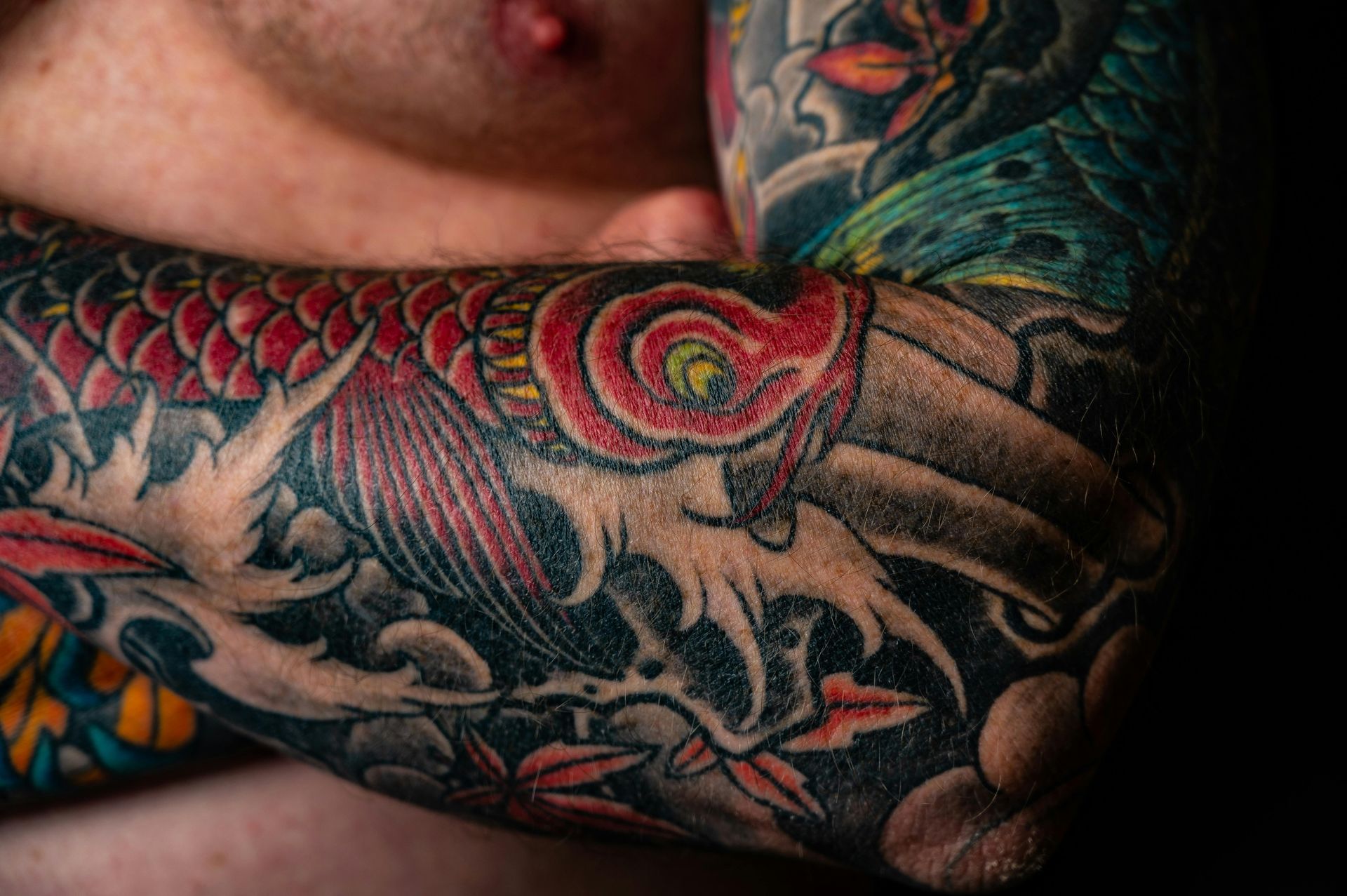 Close-up of a Colorful Tattooed Forearm — Laserpro Tattoo Removal in Shellharbour, NSW