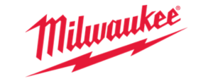 A Milwaukee Tool logo with a lightning bolt on it.