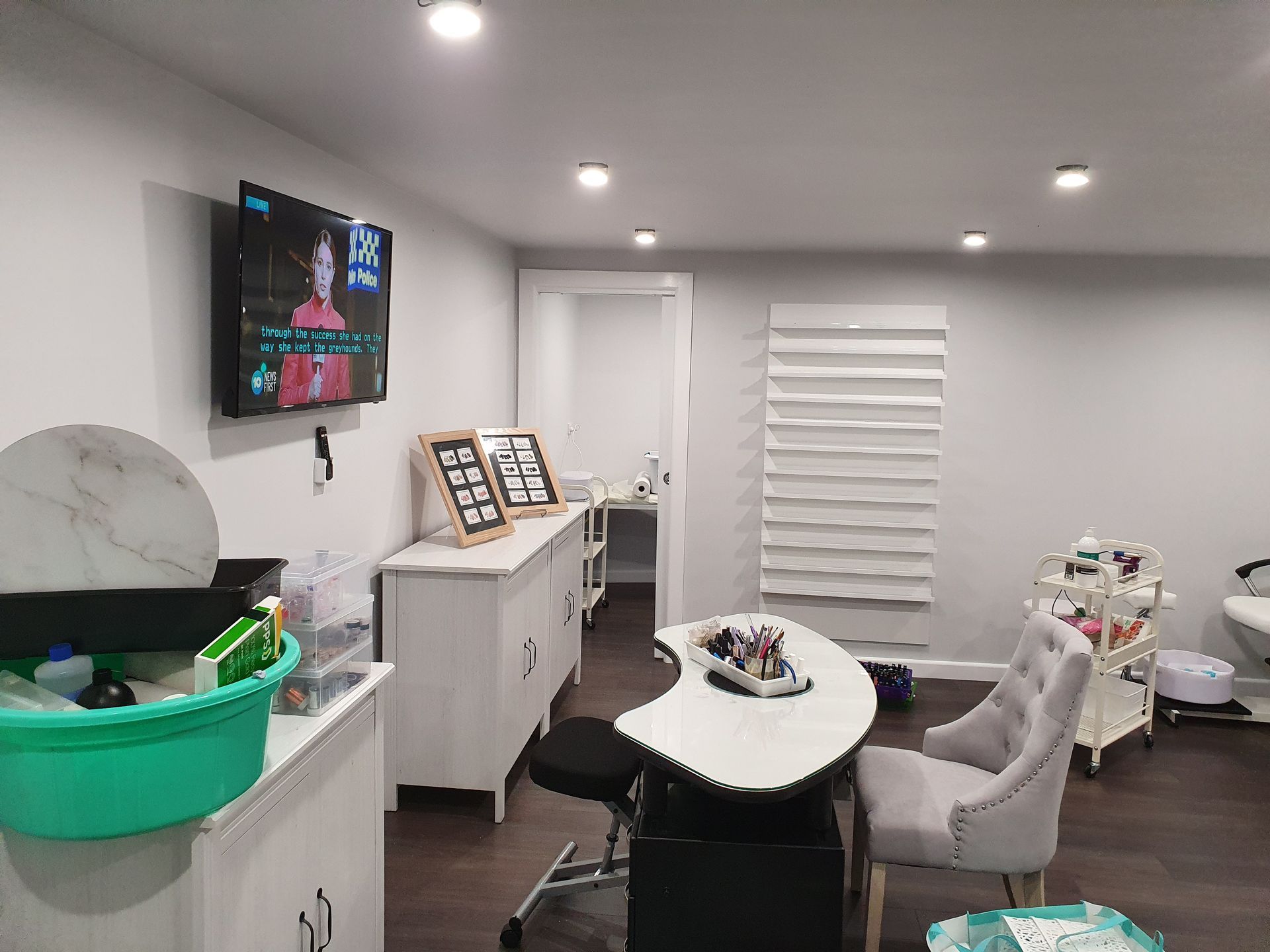 A Room that Is Being Remodeled with White Walls and A Brick Wall — Mezcon Renovations & Maintenance in Heidelberg, VIC