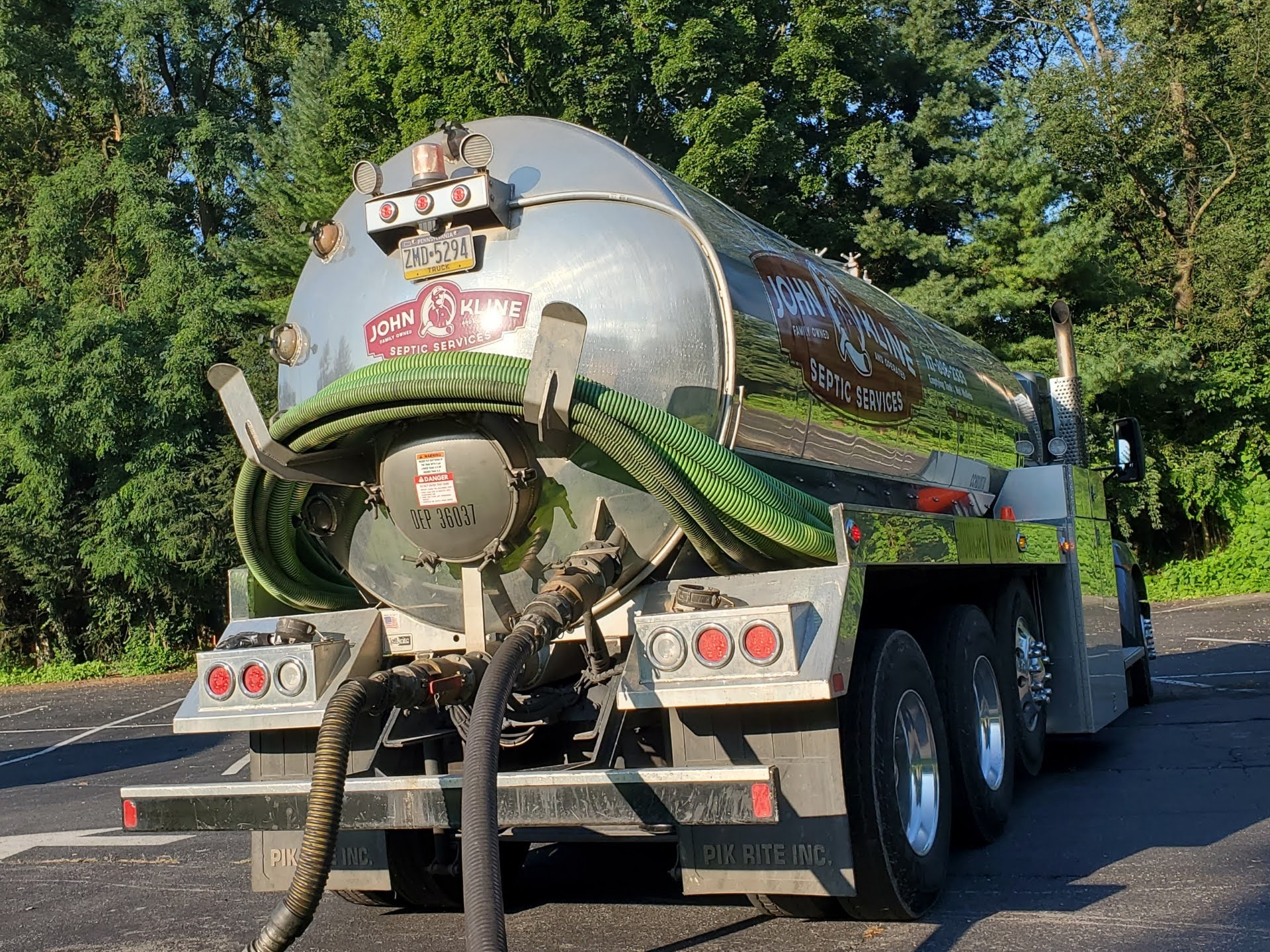 Septic Tank Services Lancaster PA | John Kline | 717-898-2333 | Septic  Cleaning | Pumping | Inspections | Lancaster Lebanon York and Dauphin  County Pennsylvania | Solid Waste Removal | Frequent Pumping Discounts
