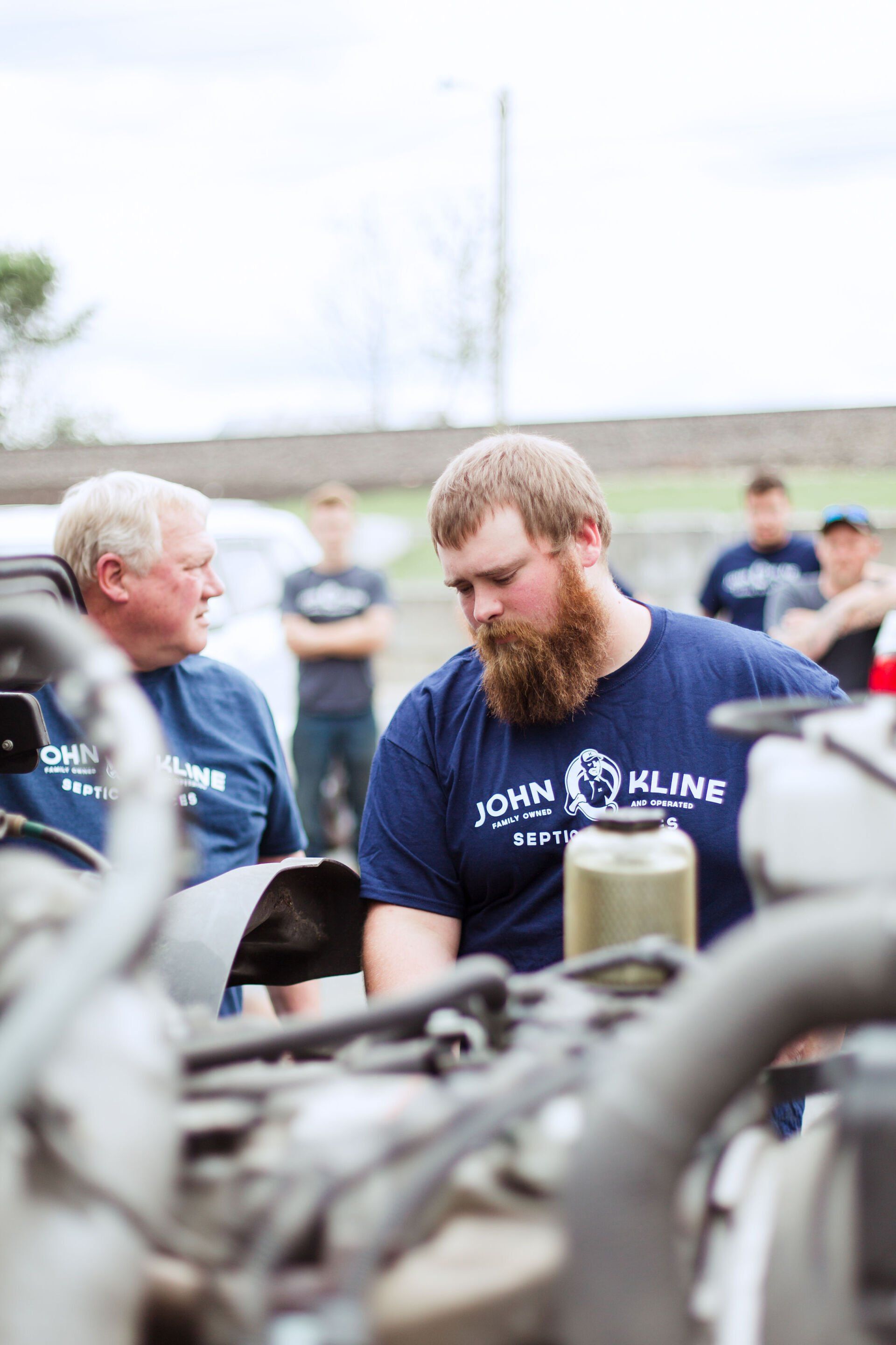 Klines Septic Services Employees at Work