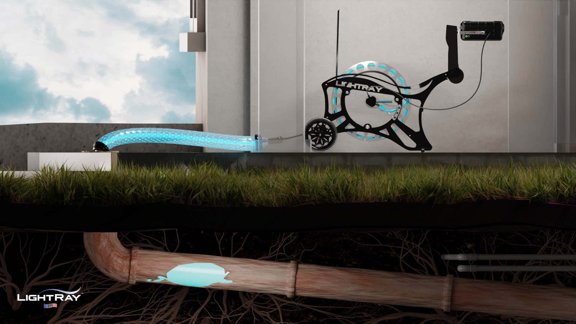 UV Technology for Trenchless Pipe Repair | No Dig Underground Pipes Repaired with LightRay
