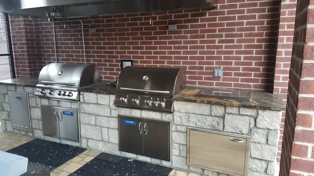 Outside grill shot